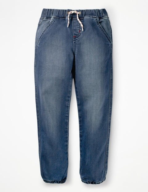 Pull-On Joggers - Mid Indigo Pull-On Joggers - Mid Indigo