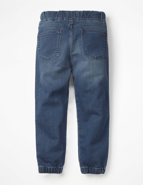 Pull-On Joggers - Mid Indigo Pull-On Joggers - Mid Indigo