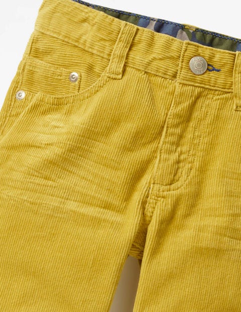 Slim Cord Jeans - Soft Lime Yellow Slim Cord Jeans - Soft Lime Yellow
