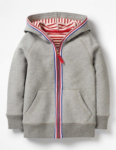 Essential Zip-Up Hoodie - Grey Marl Jaspe Essential Zip-Up Hoodie - Grey Marl Jaspe