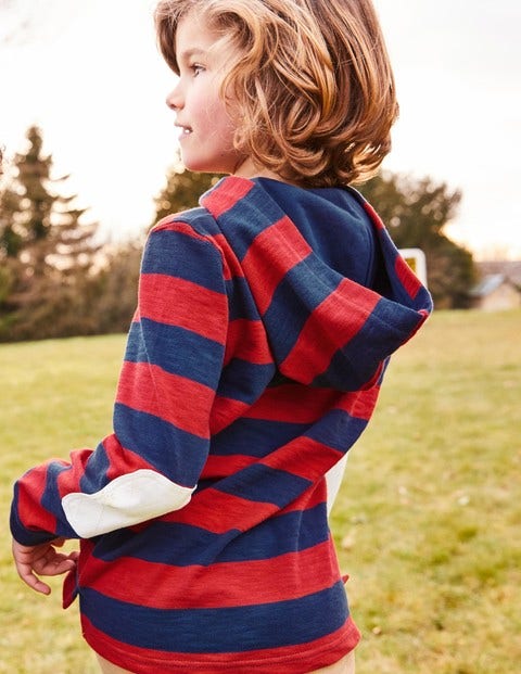 Hooded Rugby Shirt - School Navy/Salsa Red Hooded Rugby Shirt - School Navy/Salsa Red