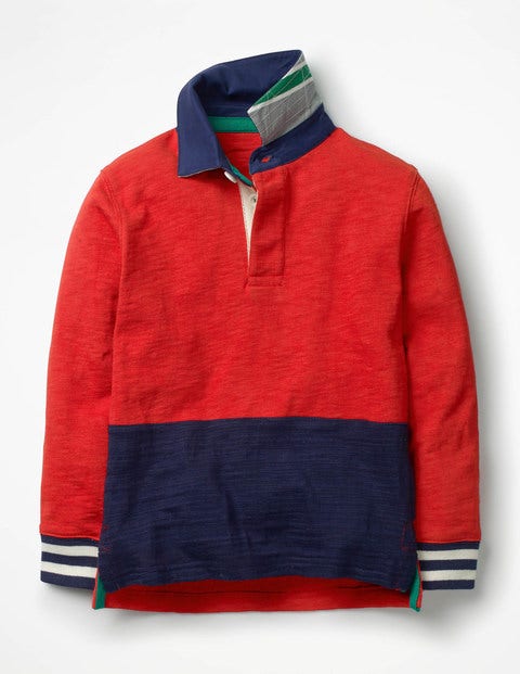 Rugby Shirt - Salsa Red/School Navy Rugby Shirt - Salsa Red/School Navy