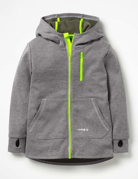 Active Zip-Up Hoodie - Grey Marl Active Zip-Up Hoodie - Grey Marl