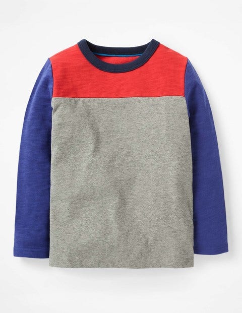 Sporty Colourblock T-Shirt - Grey Marl Sporty Colourblock T-Shirt - Grey Marl