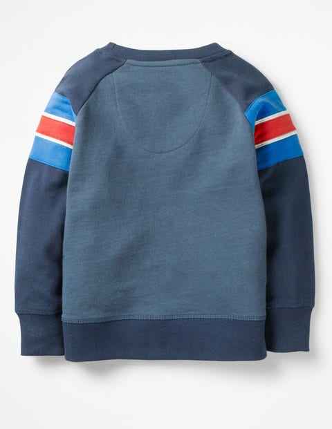 Sporty Sweatshirt - Robot Blue/School Navy Sporty Sweatshirt - Robot Blue/School Navy