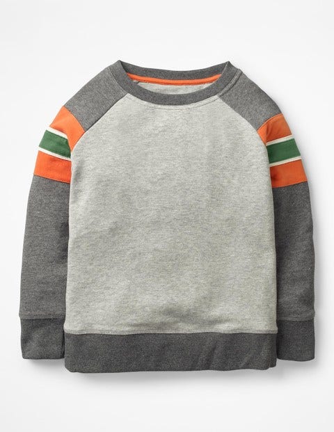Sporty Sweatshirt - Grey Marl/Charcoal Marl Sporty Sweatshirt - Grey Marl/Charcoal Marl
