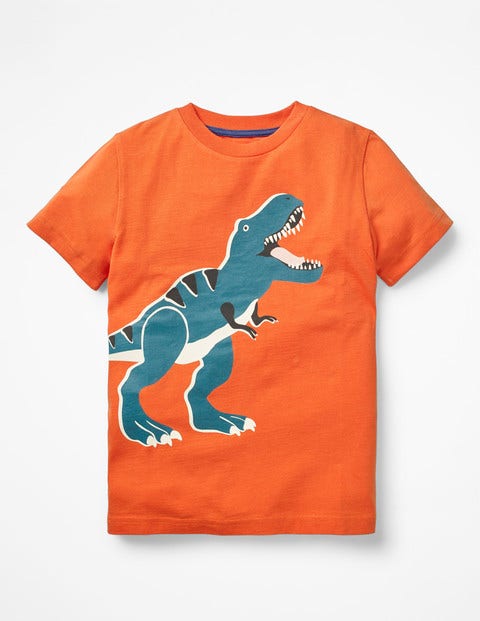 Glow-In-The-Dark T-Shirt - Mango Fizz Orange T-Rex Glow-In-The-Dark T-Shirt - Mango Fizz Orange T-Rex