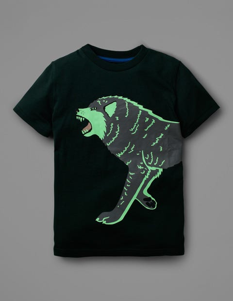 Glow-In-The-Dark T-Shirt - Scots Pine Green Wolf Glow-In-The-Dark T-Shirt - Scots Pine Green Wolf