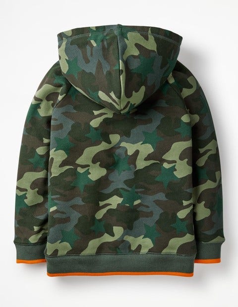 Raglan-Kapuzenpullover - Khaki, Camouflage, Stern Raglan-Kapuzenpullover - Khaki, Camouflage, Stern