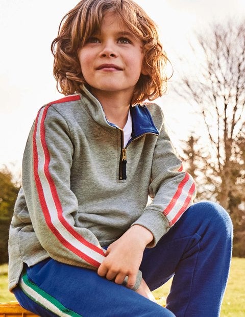 Half-Zip Sweatshirt - Grey Marl Jaspe Half-Zip Sweatshirt - Grey Marl Jaspe