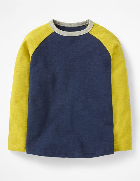 Raglan T-Shirt - School Navy/Lime Cordial Green Raglan T-Shirt - School Navy/Lime Cordial Green