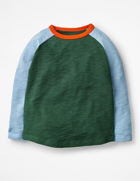 Raglan-T-Shirt - Kiefernwaldgrün/Zaunkönigblau Raglan-T-Shirt - Kiefernwaldgrün/Zaunkönigblau