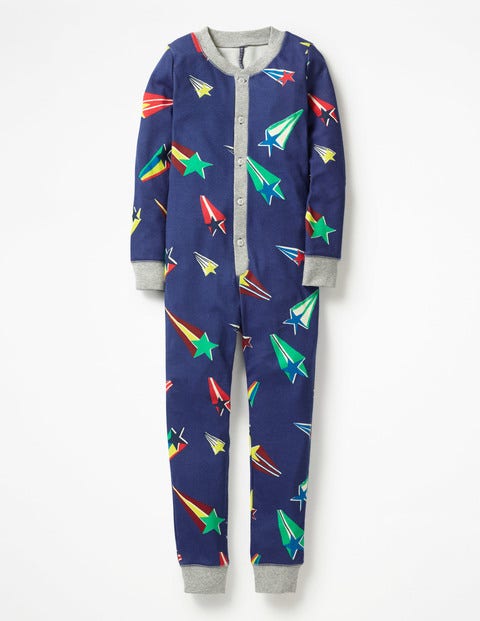 Cosy Sleep All-In-One Pajamas - Starboard Blue Superstar Cosy Sleep All-In-One Pajamas - Starboard Blue Superstar