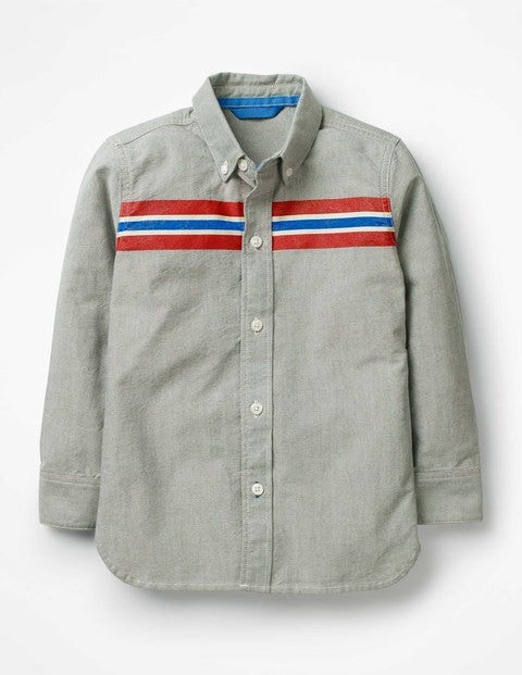Sporty Shirt - Grey Marl Oxford Sporty Shirt - Grey Marl Oxford