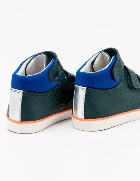 Leather High Tops - Scots Pine Green Leather High Tops - Scots Pine Green