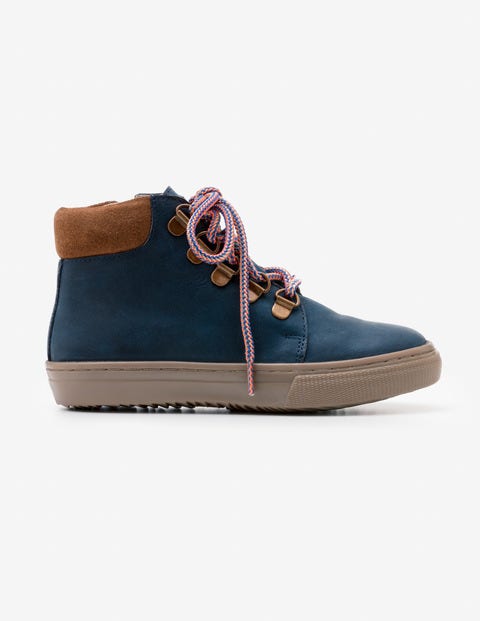 Leather Lace Up Boots - Robot Blue Leather Lace Up Boots - Robot Blue