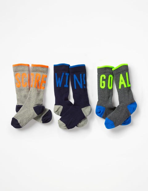 3 Pack Ribbed Socks - Multi 3 Pack Ribbed Socks - Multi