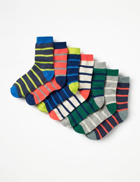 7 Pack Sock Box - Multi Stripes 7 Pack Sock Box - Multi Stripes