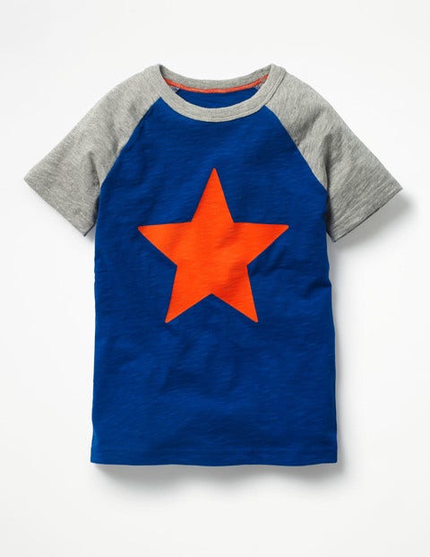 Summer Raglan T-Shirt - Orion Blue/Grey Marl Starfish Summer Raglan T-Shirt - Orion Blue/Grey Marl Starfish