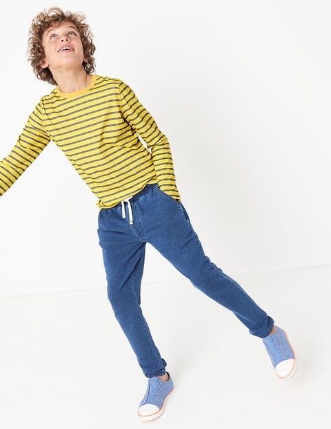 Jersey Joggers - Indigo Blue Jersey Joggers - Indigo Blue