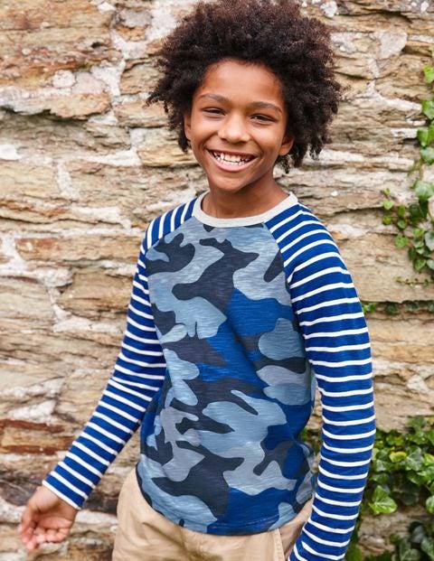 Raglan T-Shirt - Orion Blue Camo Raglan T-Shirt - Orion Blue Camo