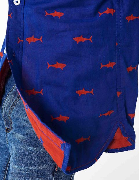 Double Cloth Shirt - Orion Blue/Salsa Red Sharks Double Cloth Shirt - Orion Blue/Salsa Red Sharks