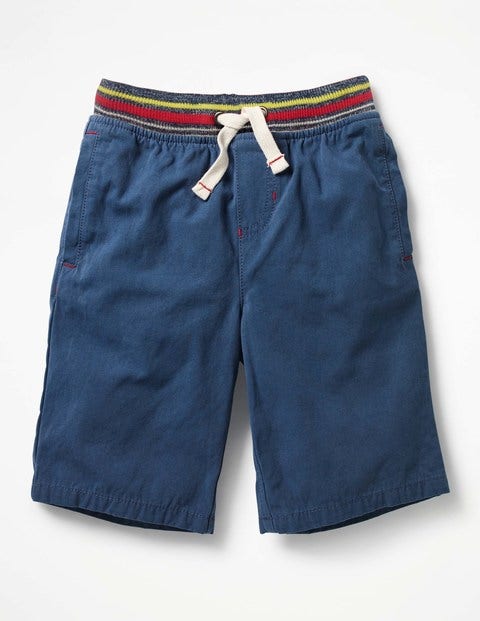 Rib Waist Shorts - Overboard Blue Rib Waist Shorts - Overboard Blue