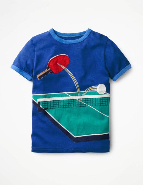 Tipped Sports T-Shirt - Orion Blue Table Tennis Tipped Sports T-Shirt - Orion Blue Table Tennis