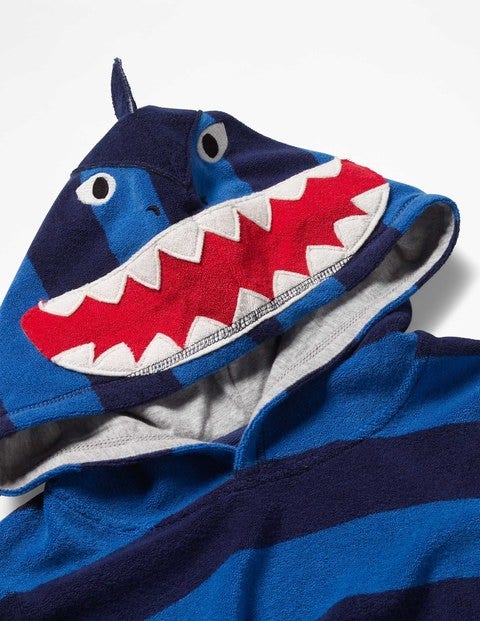 Towelling Throw-On - Skipper Blue/Beacon Blue Shark Towelling Throw-On - Skipper Blue/Beacon Blue Shark