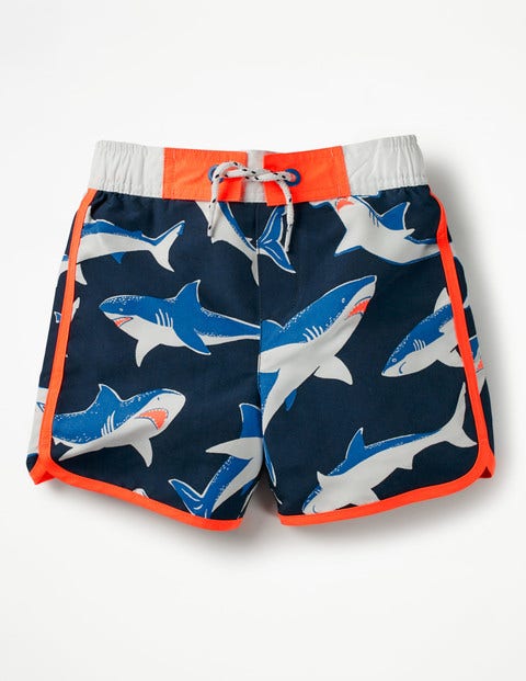Surf Shorts - School Navy Sharks Surf Shorts - School Navy Sharks