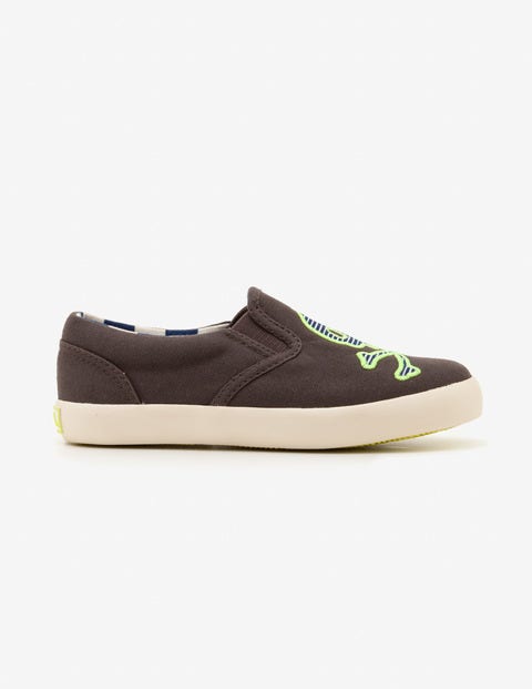 Novelty Slip-On Shoes - Shark Grey Novelty Slip-On Shoes - Shark Grey