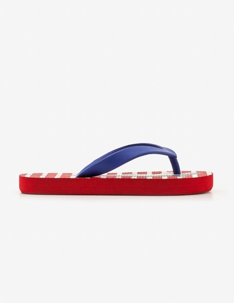Printed Flip-Flops - Salsa Red Sharks Printed Flip-Flops - Salsa Red Sharks