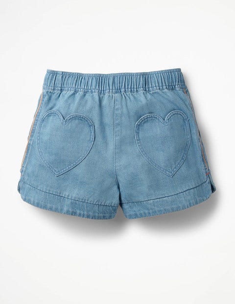 Heart Pocket Shorts - Light Vintage Heart Pocket Shorts - Light Vintage