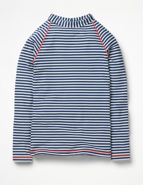 Long-Sleeved Rash Guard - Deep Sea Blue/Ivory Long-Sleeved Rash Guard - Deep Sea Blue/Ivory