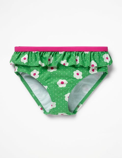 Pretty Bikini Bottoms - Summer Green Daisy Dots Pretty Bikini Bottoms - Summer Green Daisy Dots
