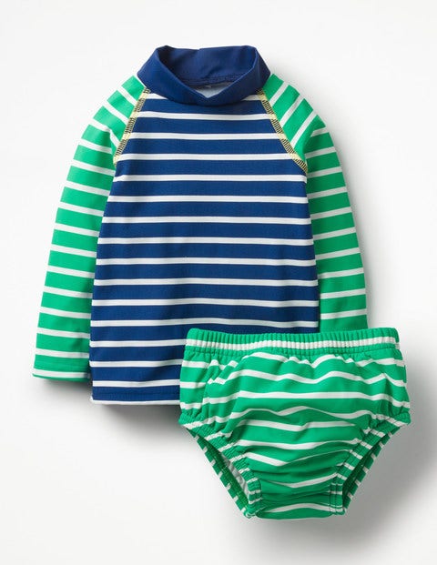 Rash Vest & Pants Set - Astro Green/Deep Sea Blue Rash Vest & Pants Set - Astro Green/Deep Sea Blue