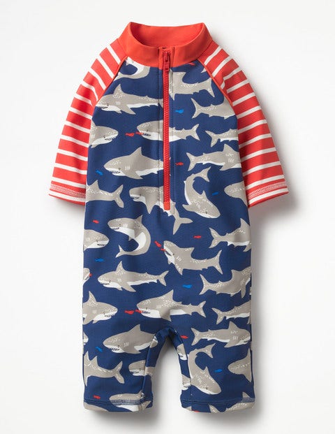 Animal Surf Suit - Crayon Red Baby Sharks Animal Surf Suit - Crayon Red Baby Sharks