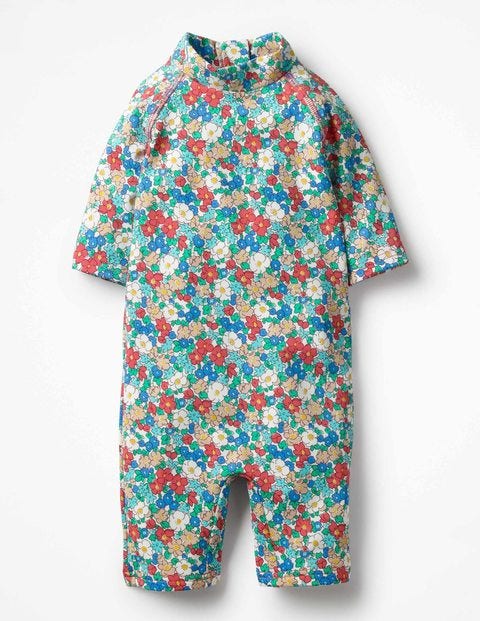 Pretty Surf Suit - Oasis Blue Vintage Floral Pretty Surf Suit - Oasis Blue Vintage Floral