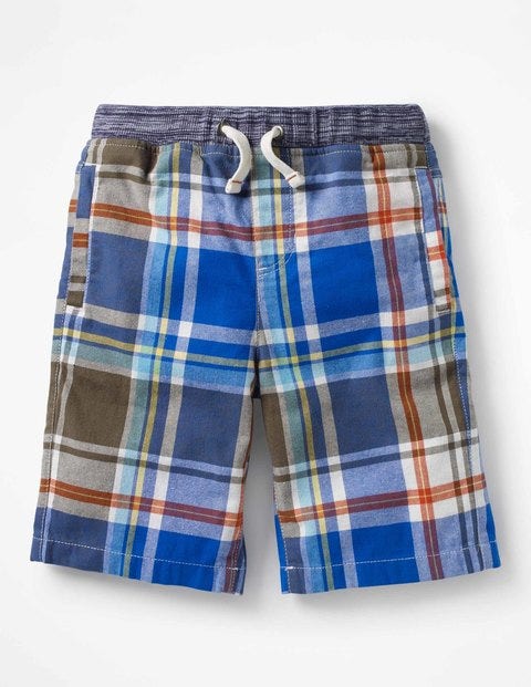 Rib Waist Shorts - Khaki Green/Skipper Blue Rib Waist Shorts - Khaki Green/Skipper Blue