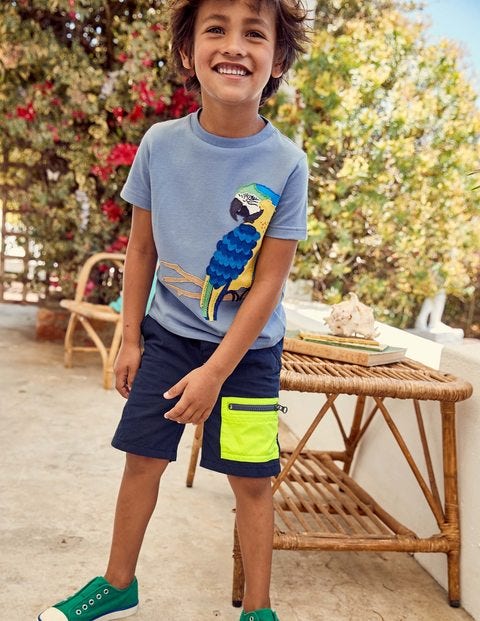 Colourblock Shorts - Beacon Blue Colourblock Shorts - Beacon Blue