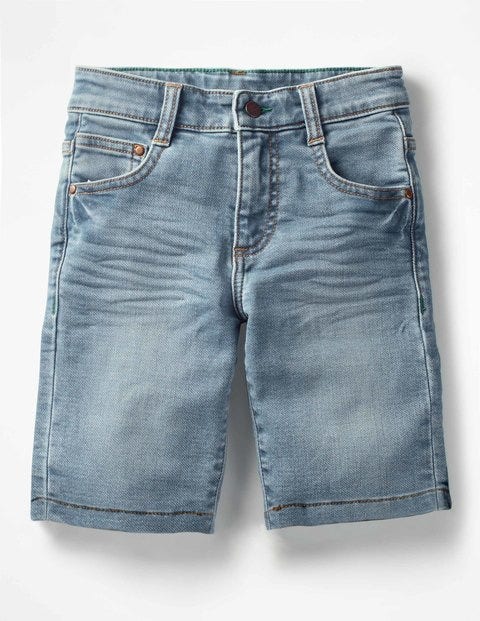 Jersey Denim Shorts - Light Vintage Jersey Denim Shorts - Light Vintage