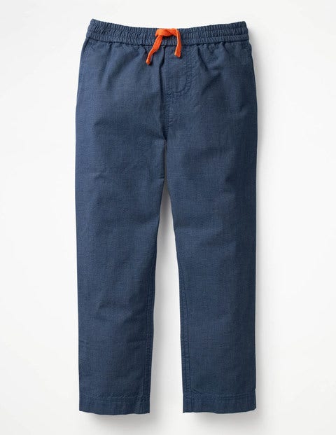 Summer Pull-Ons - Navy/Duke Blue Micro Gingham Summer Pull-Ons - Navy/Duke Blue Micro Gingham