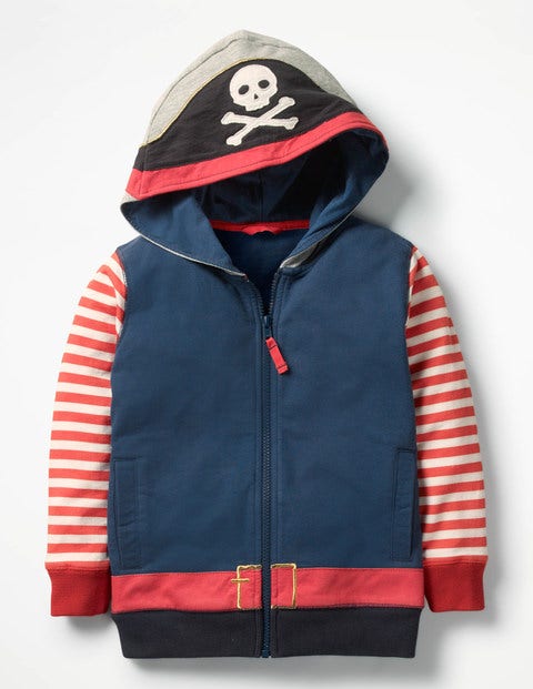 Novelty Zip-Up Hoodie - Beacon Blue Pirate Novelty Zip-Up Hoodie - Beacon Blue Pirate