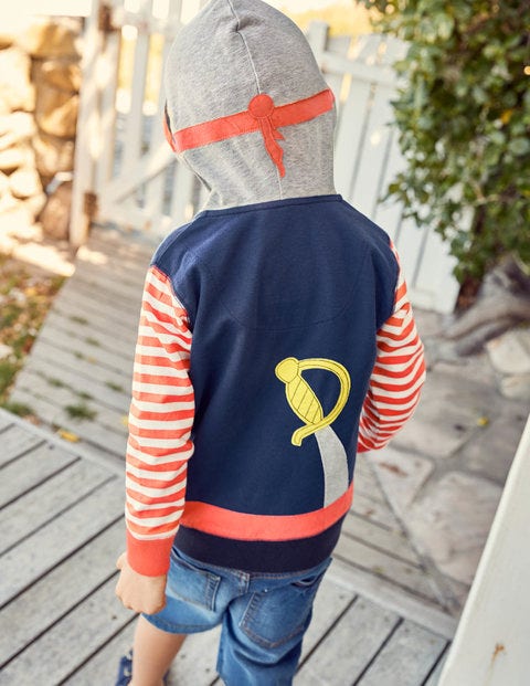 Novelty Zip-Up Hoodie - Beacon Blue Pirate Novelty Zip-Up Hoodie - Beacon Blue Pirate