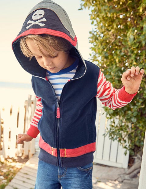 Novelty Zip-Up Hoodie - Beacon Blue Pirate Novelty Zip-Up Hoodie - Beacon Blue Pirate
