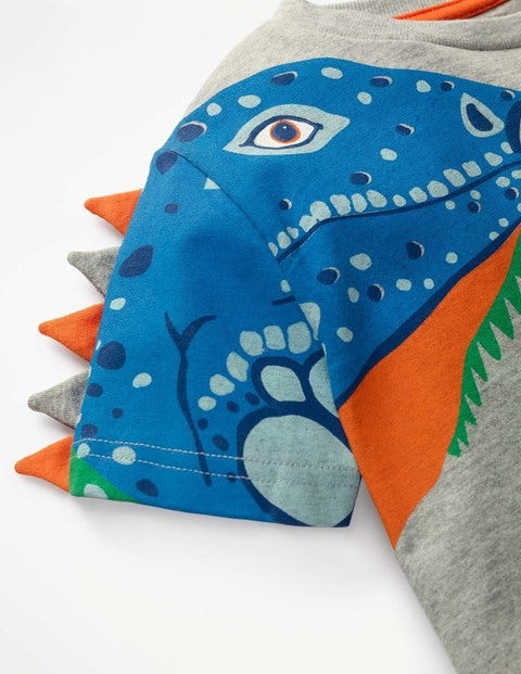 3D Animal T-Shirt - Grey Marl Iguanas 3D Animal T-Shirt - Grey Marl Iguanas