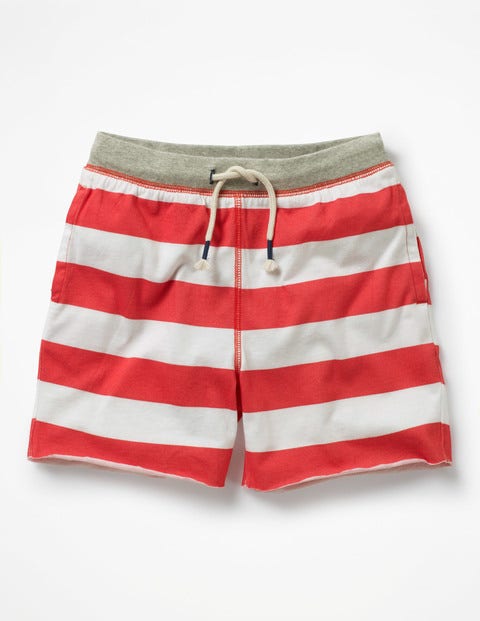 Slub Jersey Shorts - Jam Red/Ivory Slub Jersey Shorts - Jam Red/Ivory