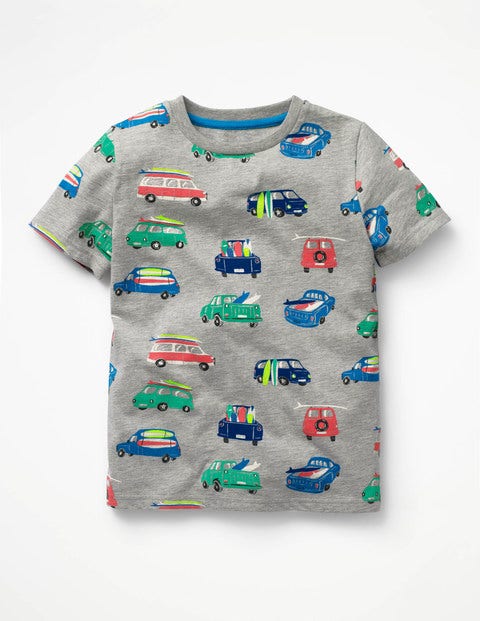 Surf Van T-Shirt - Grey Marl Surf Vans Surf Van T-Shirt - Grey Marl Surf Vans