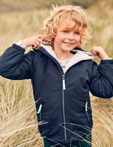 Sherpa-Lined Anorak - School Navy Sherpa-Lined Anorak - School Navy