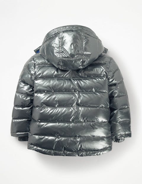 Padded Jacket - Metallic Pewter Grey Padded Jacket - Metallic Pewter Grey